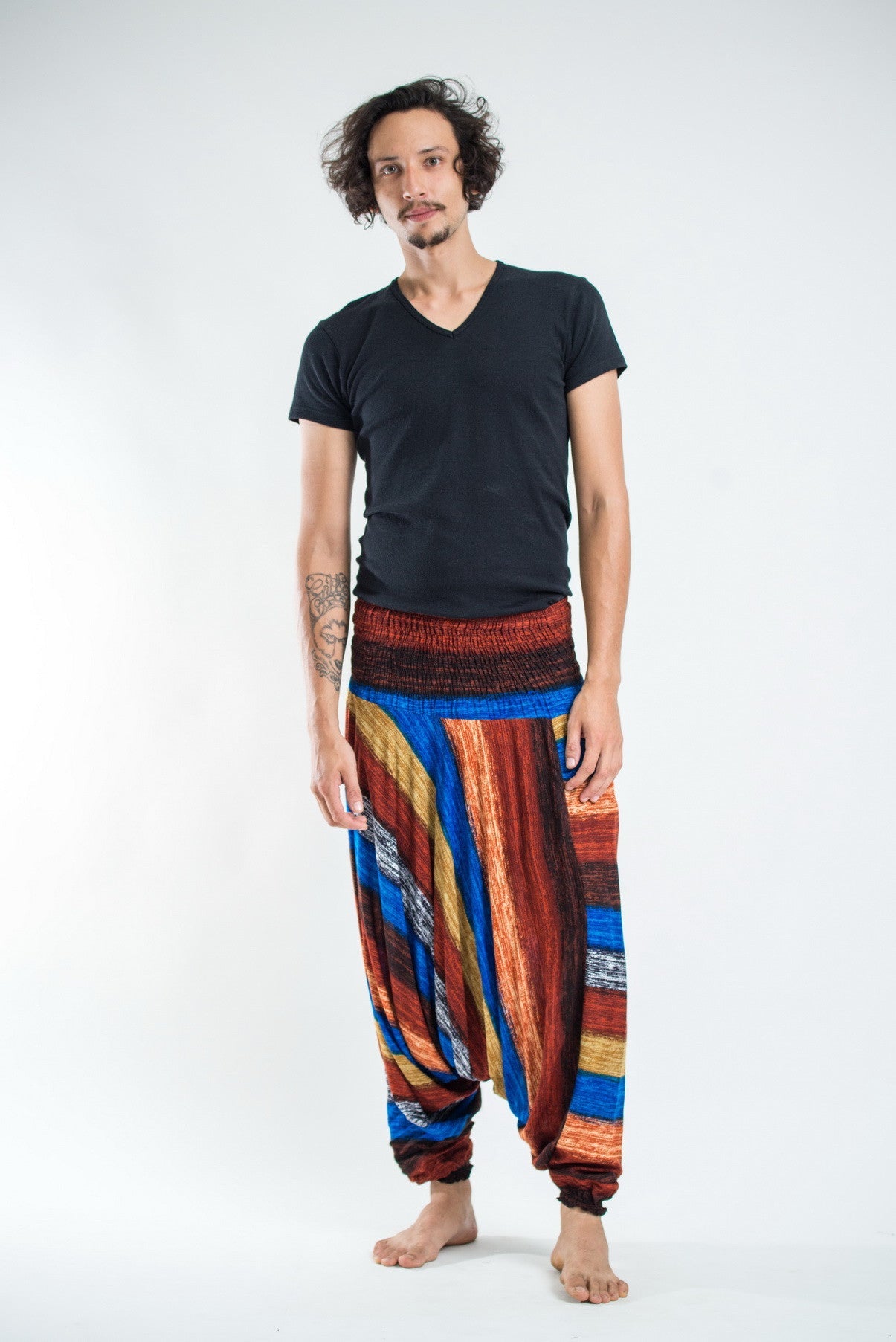 Buy Men's Baggy Gypsy Hippy Boho Harem Pants For Yoga Dance Travel Unisex  Track Pant – Enimane