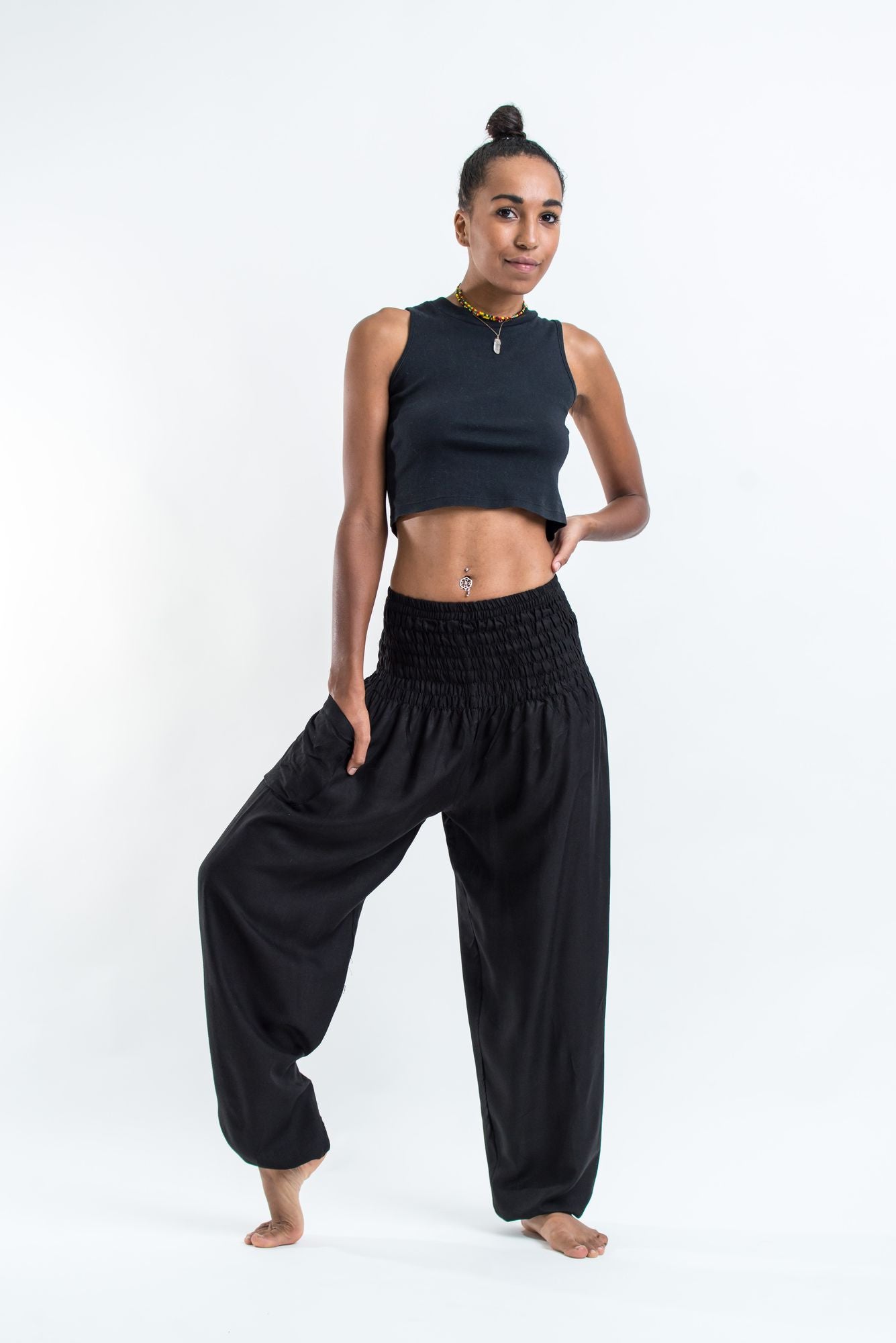 Black harem 2025 pants womens