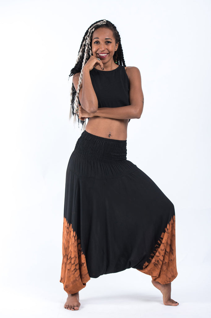 Tie Dye 2-in-1 Jumpsuit Harem Pants in Black 06