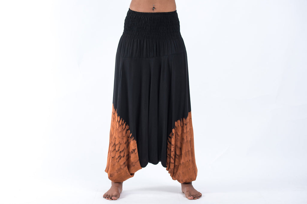 Tie Dye 2-in-1 Jumpsuit Harem Pants in Black 06