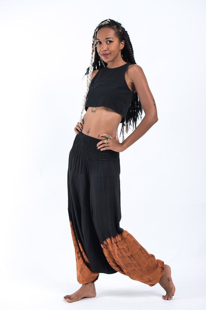Tie Dye 2-in-1 Jumpsuit Harem Pants in Black 06