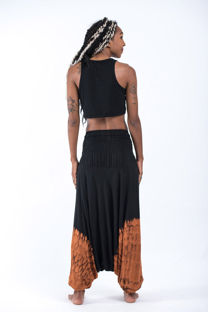Tie Dye 2-in-1 Jumpsuit Harem Pants in Black 06